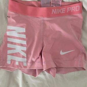 Light Pink Nike Pro Shorts
